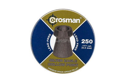（SHOOTER武器補給）Crosman 250發 4.5mm .177 凹頭喇叭彈鉛彈