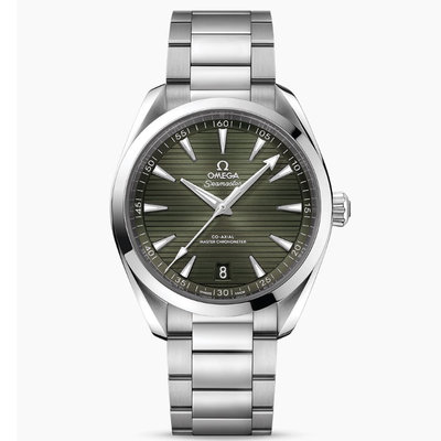 現貨可自取 OMEGA 220.10.41.21.10.001 歐米茄 AQUA TERRA手錶 41mm 海馬150 綠面盤鋼錶帶