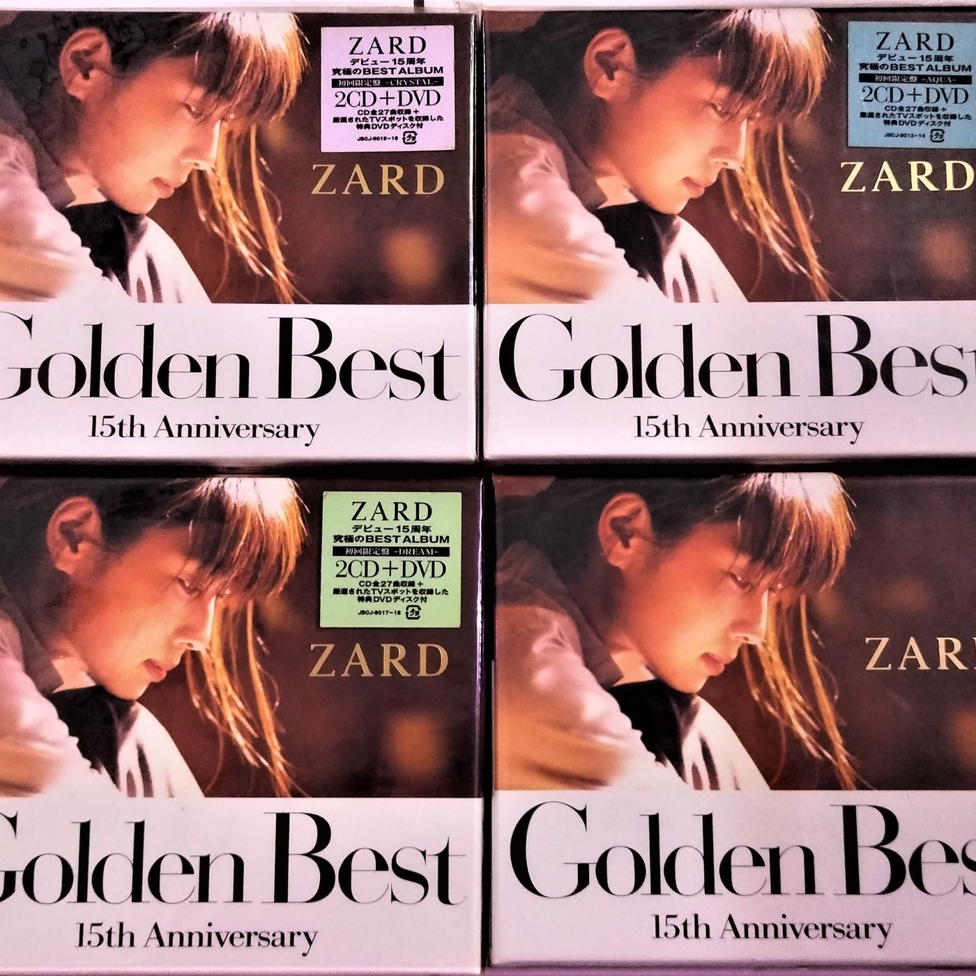 日版全新未拆已絕版 --- ZARD ~ Golden Best 15th Anniversary ( 春夏秋冬 )