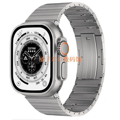【橘子君の數碼館】鈦合金豪華金屬錶帶 適用於蘋果錶帶Apple Watch Ultra鈦鋼錶帶 iWatch876不鏽鋼快拆錶帶