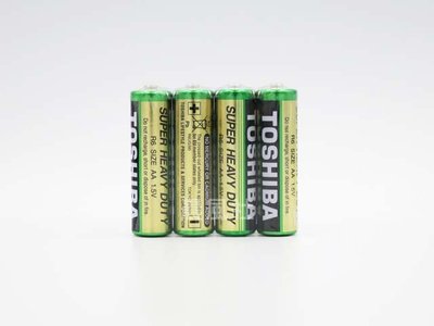 含稅【晨風社】東芝 TOSHIBA 3號 AA / 4號 AAA 環保 碳鋅 綠 電池 (4入)