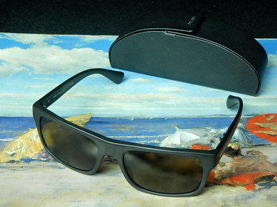 【夜間飛行】(保證100%真品)PRADA經典霧黑色太陽眼鏡   /限時特價