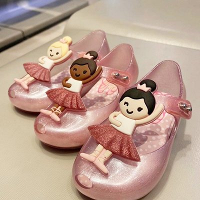 【Japan潮牌館】2023新款巴西梅麗莎童鞋芭蕾女孩melissa果凍鞋兒童舒適魚嘴涼鞋