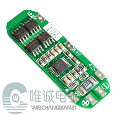 （量大價優）3串11.1V 12V 12.6V 18650 鋰電池保護板 精工保護IC 10A電流 維c