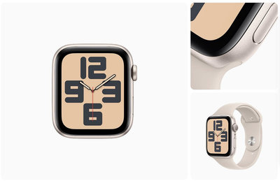 [HC生活數位館] 【全新】Apple Watch SE (GPS) 44mm 星光色鋁金屬錶殼