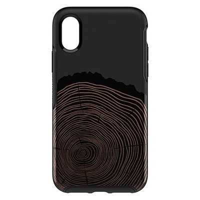 美國原裝正品【OtterBox】iPhone XS MAX Symmetry 炫彩幾何系列保護殼 -  木紋黑色