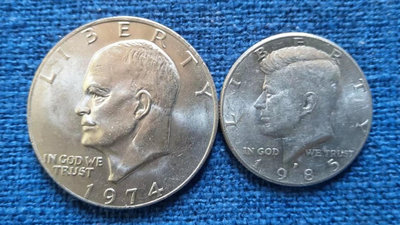 美利堅1974/1985年總統紀念幣一套