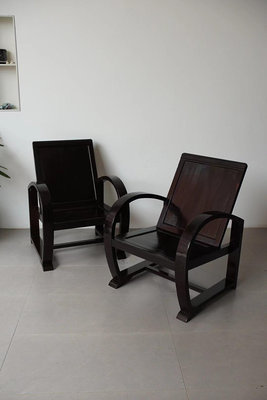(可議價)-二手 實木沙椅 扶手椅 70年代 老上海 老家具 古玩 老物件 擺件【靜心隨緣】3118