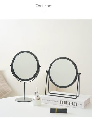 Boo zakka 生活雜貨 鏡子 黑色 金色 化妝鏡 桌鏡 梳妝鏡 ins 台灣出貨 IOT54L2
