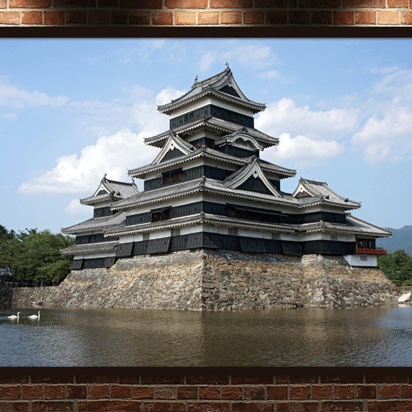 現代裝飾畫日本戰國古城熊本廣島松本城古蹟富士山風景 Yahoo奇摩拍賣