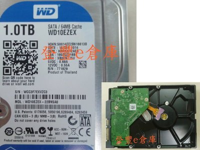 【登豐e倉庫】 F513 WD10EZEX-22BN5A0 1TB SATA3 救資料 無法讀取 硬碟救援