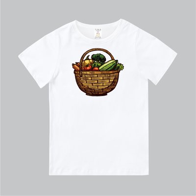T365 MIT 親子裝 T恤 童裝 情侶裝 短T 水果 FRUIT 蔬果 籃子 vegetable basket