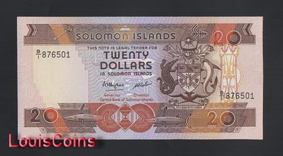 【Louis Coins】B1325-SOLOMON ISLANDS-ND (1986)所羅門群島紙幣,20