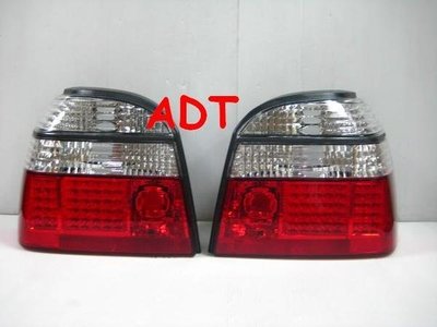 ~~ADT.車燈.車材~~福斯VW GOLF 3代 紅白LED尾燈一組  DEPO製造