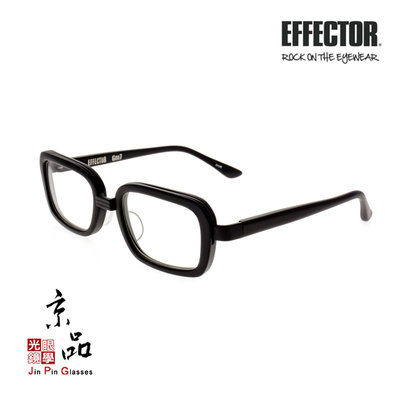【EFFECTOR】 GM7 MBK 霧黑色黑邊 伊菲特 特殊方框 厚板方框 日本手工眼鏡 光學眼鏡 JPG 京品眼鏡