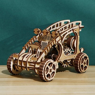 立體拼圖3D立體拼圖碰碰車仿真模型擺件益智類木質拼圖兒童早教玩具
