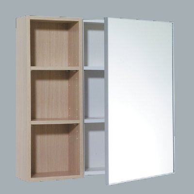 《振勝網》HCG 和成衛浴 LAF7070E 70cm ˇ單開門+開放櫃 白橡木 置物鏡箱 鏡櫃