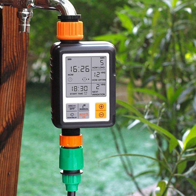 【鄰家Life】自動澆花器 大屏幕定時智能灌溉系統控制器 花園陽台 澆水器-新款221015