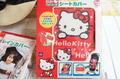 【36號日本雜貨直營】日本Sanrio Hello Kitty 日本製 汽車座椅&amp;手推車 透氣椅墊