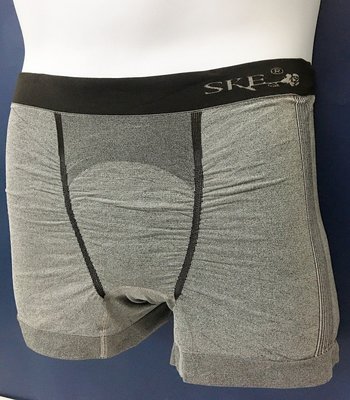 4件1組SKE 晶鑽 竹炭銀鍺纖維遠红外線能量抗菌男四角平口內褲 免運費