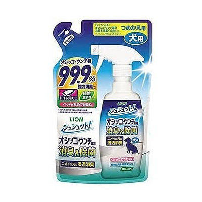 日本 LION 獅王 臭臭除 99.9%異味消臭噴劑280 ML 補充包 空間除臭系列 愛犬用『WANG』