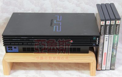 【亞魯斯】PS2遊戲主機(未改機) SCPH-30000 型 厚機 黑色款 / 中古商品(看圖看說明)