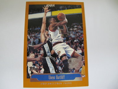 ~ Theo Ratliff ~1999年Topps Tipoff  NBA球員 蓋印特殊平行卡