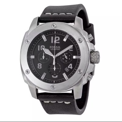 熱銷特惠 Fossil全新 男錶 fs4928銀殼 、fs5000黑殼明星同款 大牌手錶 經典爆款