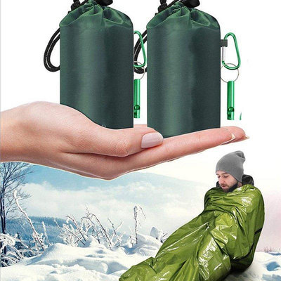 露營迷你超輕寬睡袋 睡袋野營 徒步登山單人睡袋 救急保暖袋