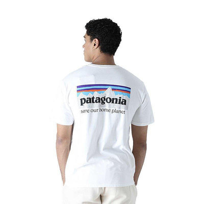 大東全球購~Patagonia巴塔哥尼亞男士p-6 Logo 37529經典純棉短袖