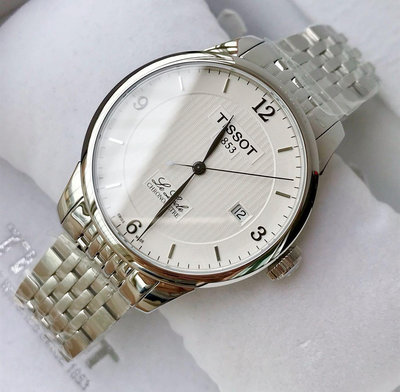 TISSOT Le Locle Automatic Cosc 白色錶盤 銀色不鏽鋼錶帶 男士 自動機械錶 T0064081103700