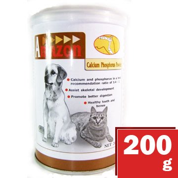 *COCO*愛美康Amazon天然鈣磷粉200g(犬貓通用) 可灑於飼料或罐頭上/營養保健品