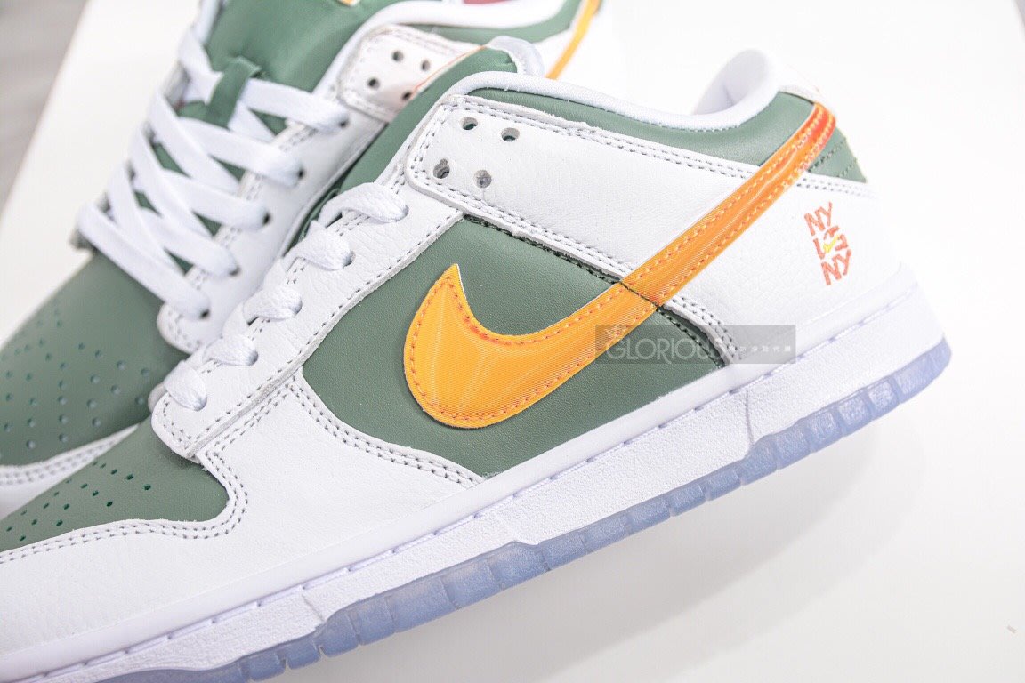 免運Nike Dunk Low NY vs. NY 白綠橙紐約街頭聯名DN2489-300【GL代購 