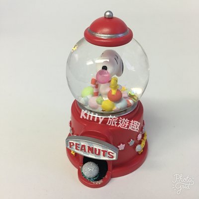 [Kitty 旅遊趣] Snoopy 小水晶球 聖誕雪球 擺飾品 收藏品 聖誕裝飾 禮物 史奴比