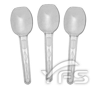 透明布丁匙(單支包)-長80mm (布丁匙/冰淇淋匙/甜點匙/奶酪匙/小湯匙/塑膠匙/蛋糕匙)