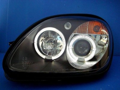 小亞車燈╠ 全新 賓士 BENZ SLK R170 黑框光圈 魚眼大燈 頭燈 特價6500