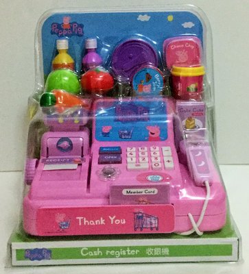 現貨 正版《Peppa Pig》粉紅豬小妹系列商品-佩佩豬收銀機玩具組 ST安全玩具