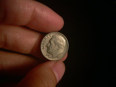 古玩軒~錢幣.硬幣.貨幣.美國錢幣.美國老錢幣ONE DIME.羅斯福總統1967.DM439