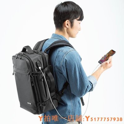 特賣 日本SANWA防潑水雙肩背包筆記本電腦包男15.6寸聯想thinkpad惠普戴爾適用于華碩蘋果華為手提包女