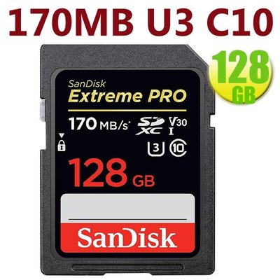 【包裝拆封福利品】SanDisk SDXC 128GB 128G【170MB/s】SD Extreme Pro 記憶卡