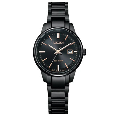 【時光鐘錶公司】CITIZEN 星辰 錶 EW2597-86E PAIR 對錶 日期 鋼錶帶 光動能 女錶
