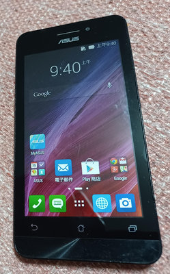 ╭✿㊣ 二手 尊爵黑 4.5 吋 華碩 ZenFone 4 手機【ASUS_T00Q】A450CG 送充電線充電頭 功能正常  特價 $299 ㊣✿╮