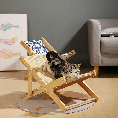 板 四季通用寵物床 躺椅 沙發 實木寵物躺椅 寵物床 寵物椅