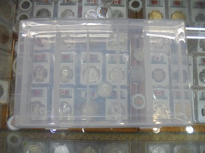 ☆孟宏館☆收納盒硬幣錢幣圓盒收納空盒壓克力收藏盒(收藏盒透明盒子)26MM27MM.28MM