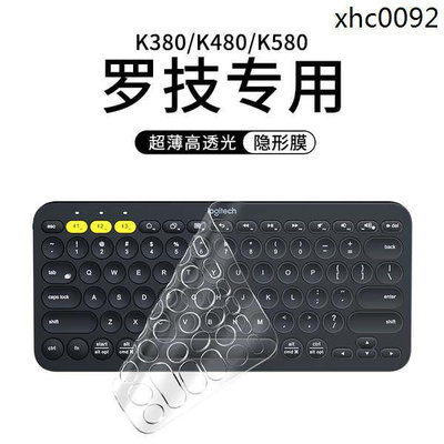 · 適用logitech羅技k380鍵盤膜K480保護膜K580鍵盤MK470專用臺式電腦全覆蓋矽膠透明貼膜防塵套防