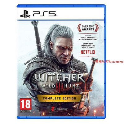 全新正版原裝PS5游戲光盤 巫師3 狂獵 年度完全版 歐版英文中文『三夏潮玩客』