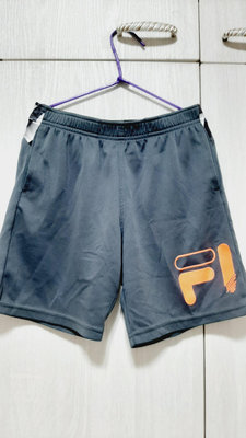 橘色FILA logo灰黑色 短褲