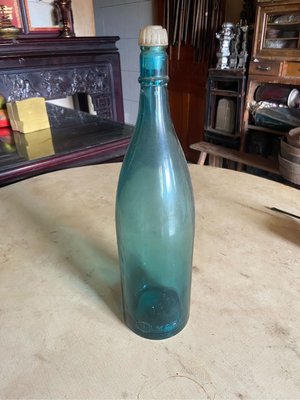 阿公的舊情人 早期 玻璃瓶 綠色 醬油瓶 花瓶