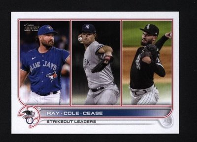 2022 Topps Series 1 #138 Ray Cole Cease - AL Strikeouts LL