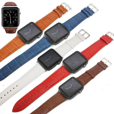 適用Apple Watch蘋果手錶帶爆款真皮錶帶38/42mm蘋果iwatch 345代